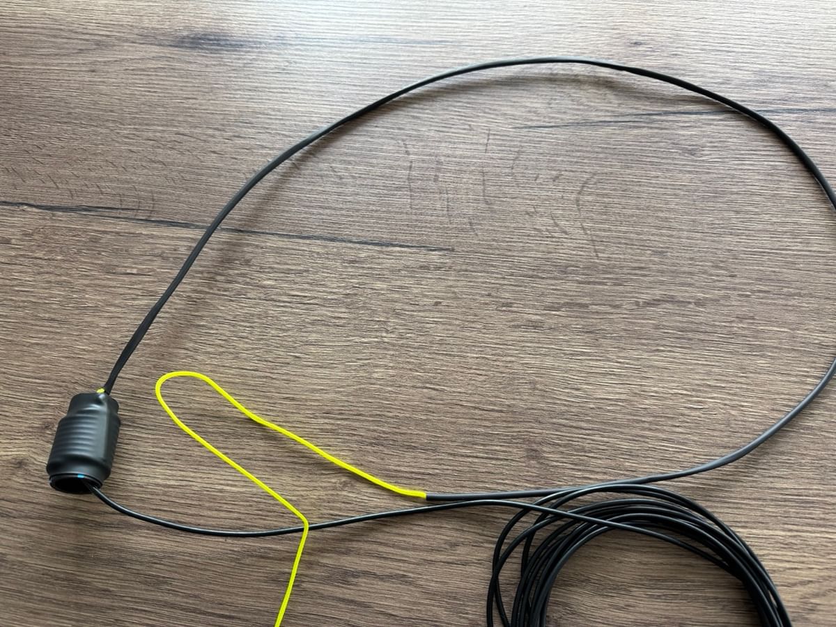 Foto Schrumpfschlauch nach dem Schrumpfen