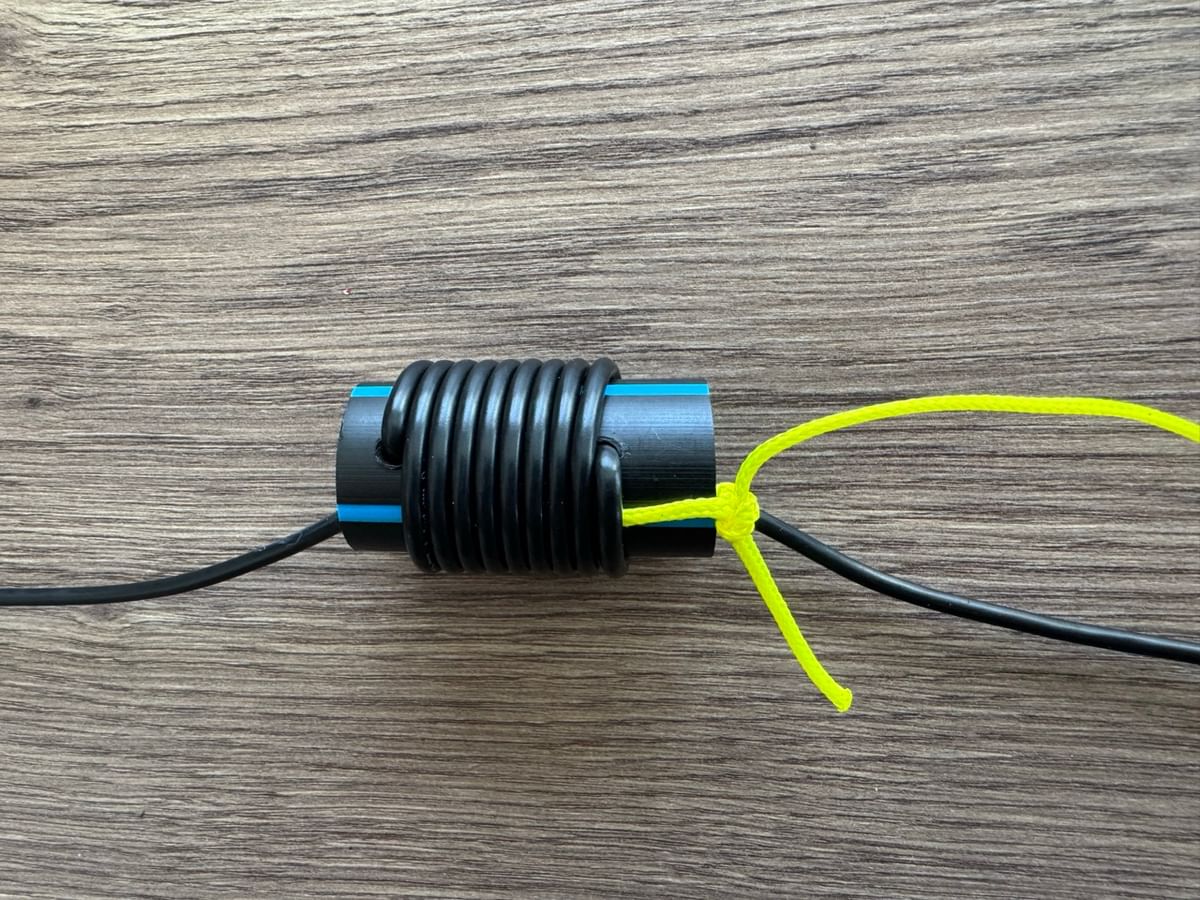 Foto gewickelte Spule